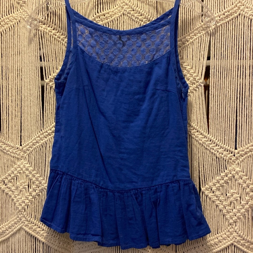 Benetton Italian Cobalt Blue Summer Top
